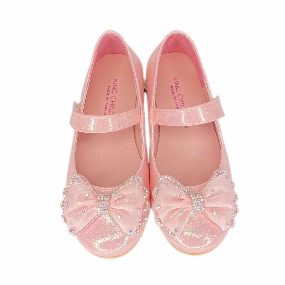 雪白公主鞋 白色皮鞋 低跟鞋 花童鞋 台灣製 女童娃娃鞋 king childed 日本娃娃-圖片-2