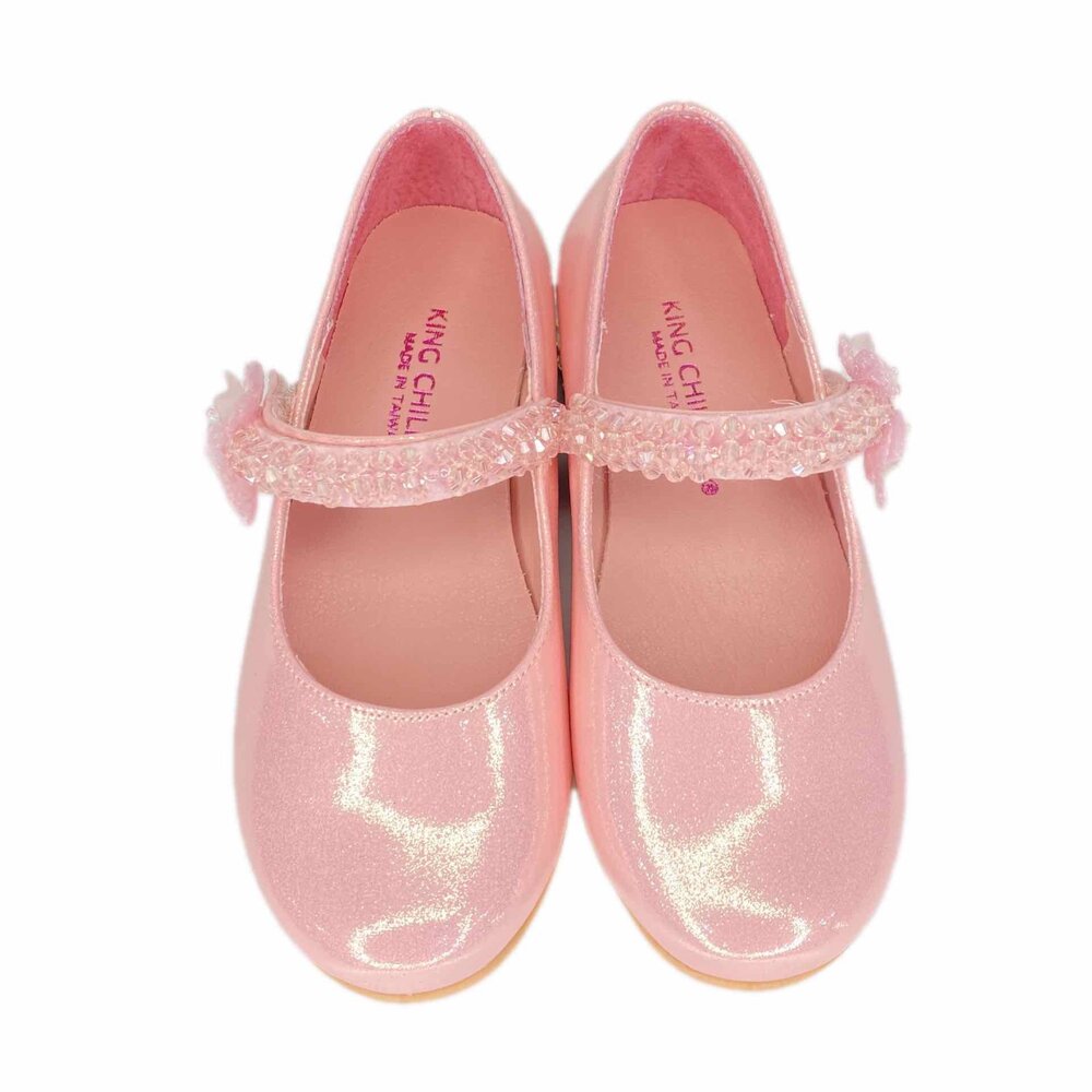 雪白公主鞋 白色皮鞋 低跟鞋 花童鞋 台灣製 女童娃娃鞋 king childed 日本娃娃-圖片-4