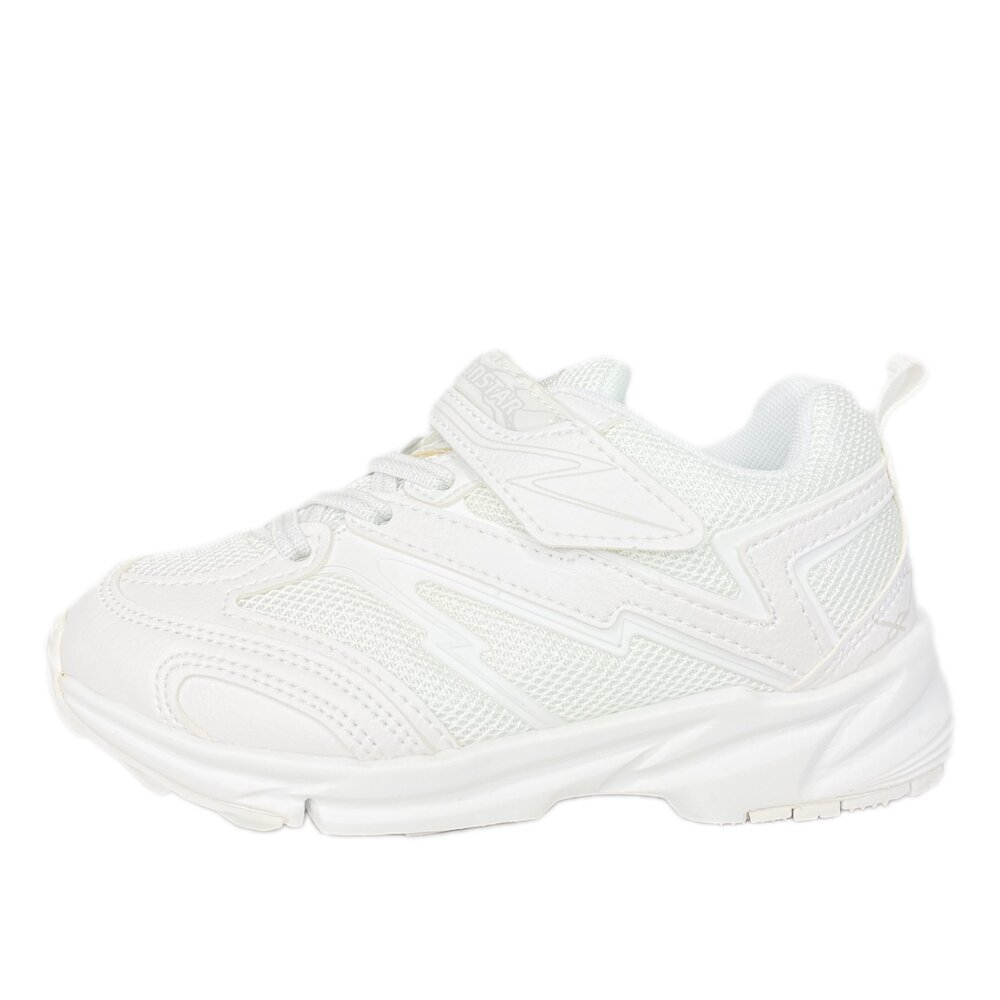 Moonstar 全白運動鞋 白色球鞋 布鞋慢跑鞋 皮面 19-24.5號 網布透氣超輕量 日本月星正品-圖片-3