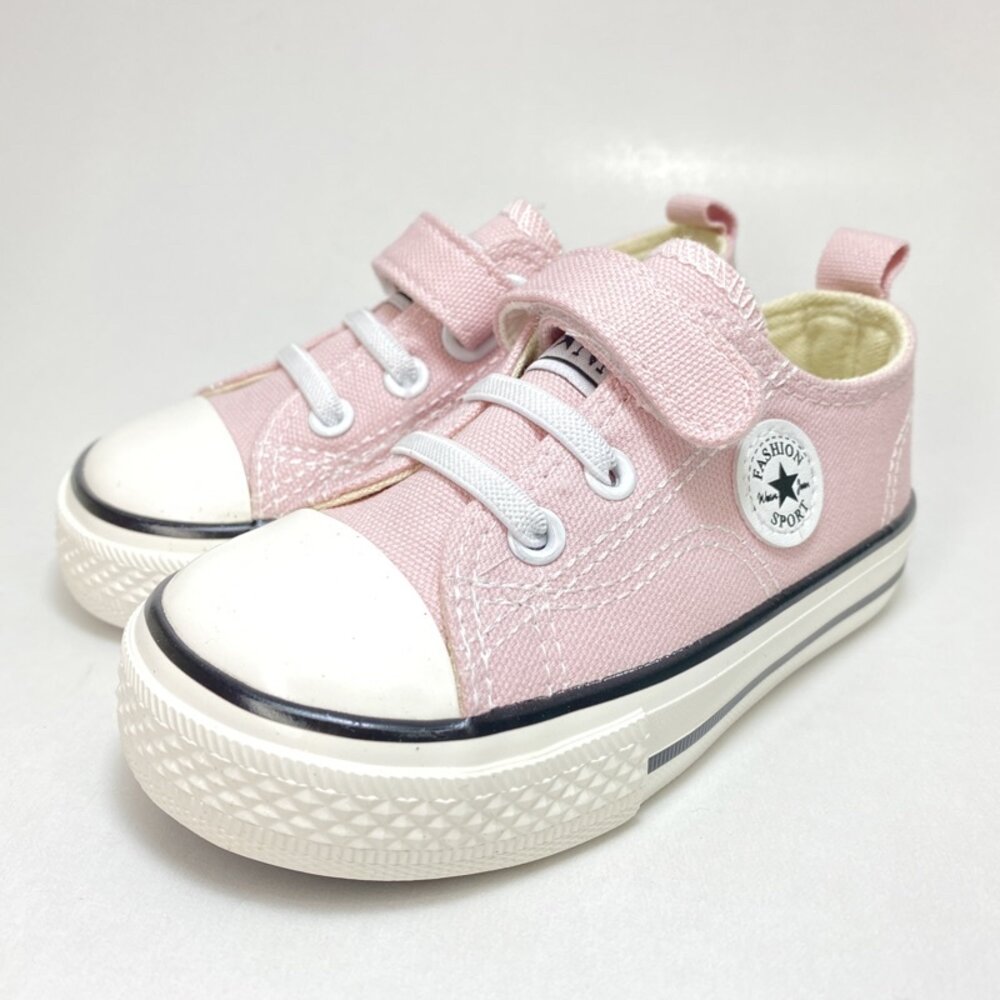 低筒兒童帆布鞋 🔥台灣現貨🔥 魔鬼氈休閒鞋 低筒 高筒 15-22公分-圖片-3