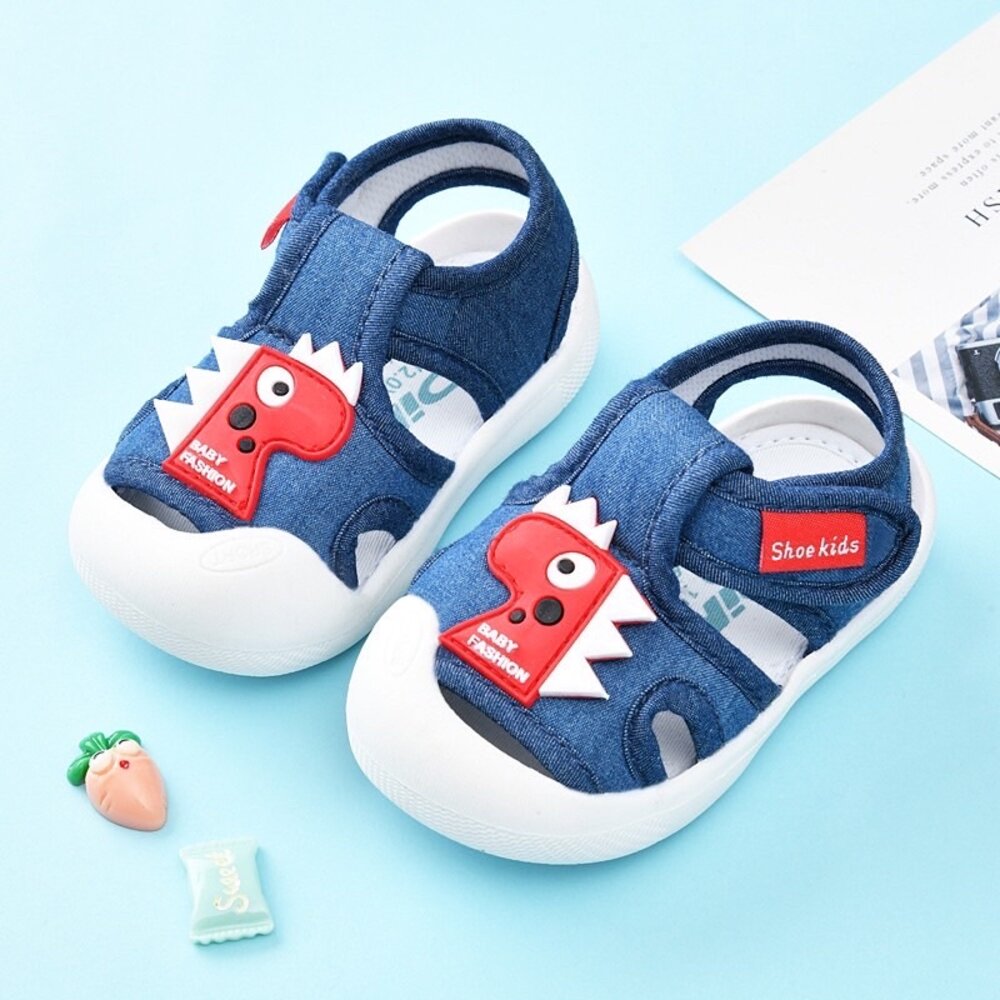 嬰兒護趾涼鞋 學步鞋 男童女童 寶寶鞋 futafuta-圖片-1