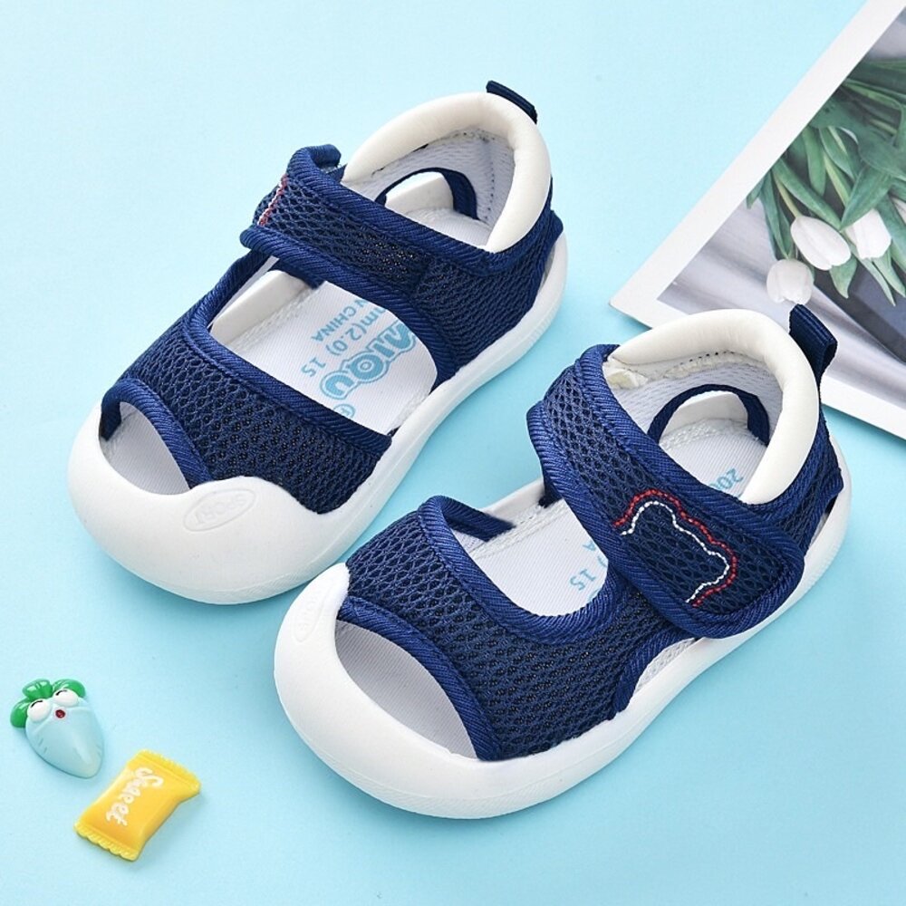 嬰兒護趾涼鞋 學步鞋 男童女童 寶寶鞋 futafuta-圖片-3