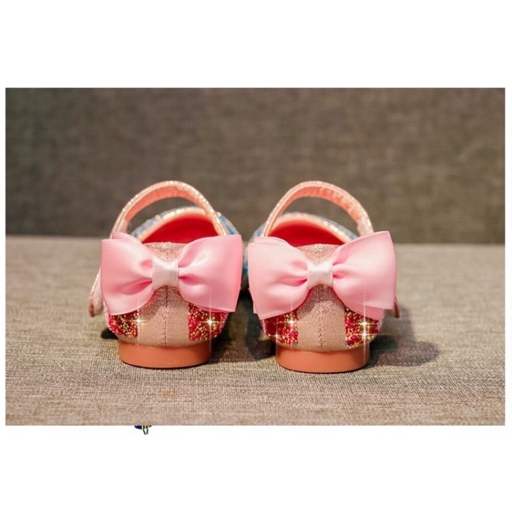 女童彩虹娃娃鞋 公主鞋 🔥台灣出貨🔥 休閒鞋 蝴蝶結 平底鞋-圖片-3