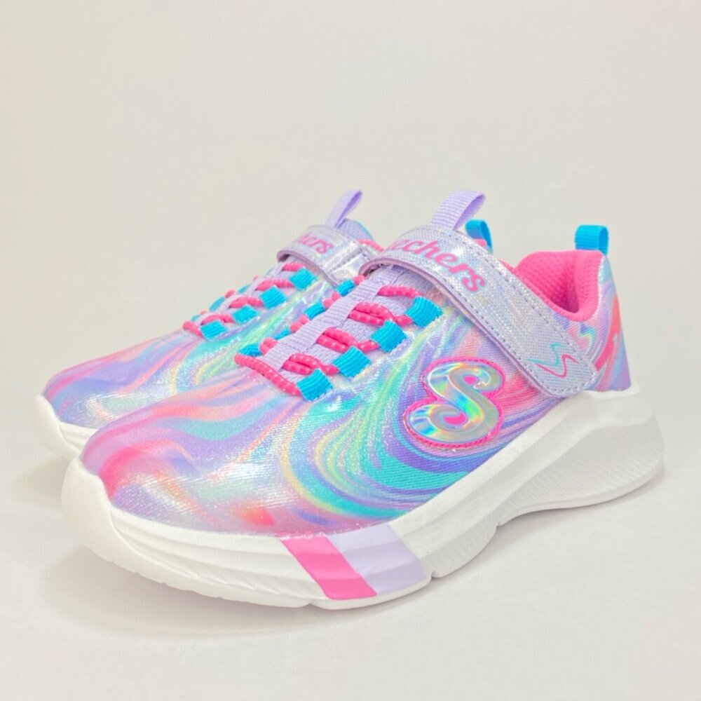 Skechers 女童運動鞋 2024新款 球鞋 全新正品 魔鬼氈 童鞋-圖片-4