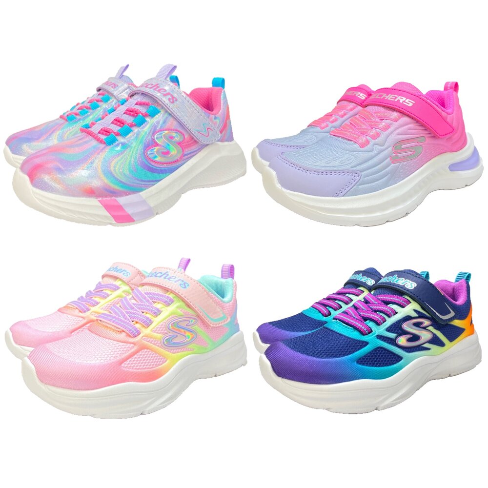 18288732218-Skechers 女童運動鞋 2024新款 球鞋 全新正品 魔鬼氈 童鞋