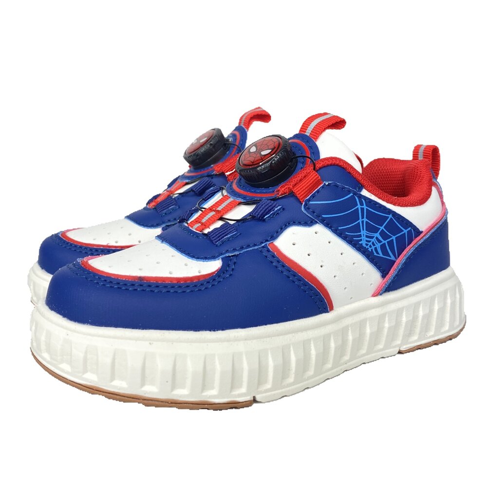 冰雪奇緣 蜘蛛人 皮面休閒鞋 旋鈕鞋 男童 女童 運動鞋 角落生物 球鞋 魔鬼氈 角落小夥伴-圖片-1