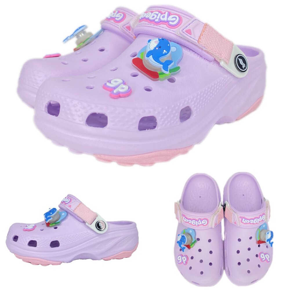 GP 兒童拖鞋 玩水防滑 洞洞鞋 男童女童 雙帶可調整 31-35號 G9306-圖片-3