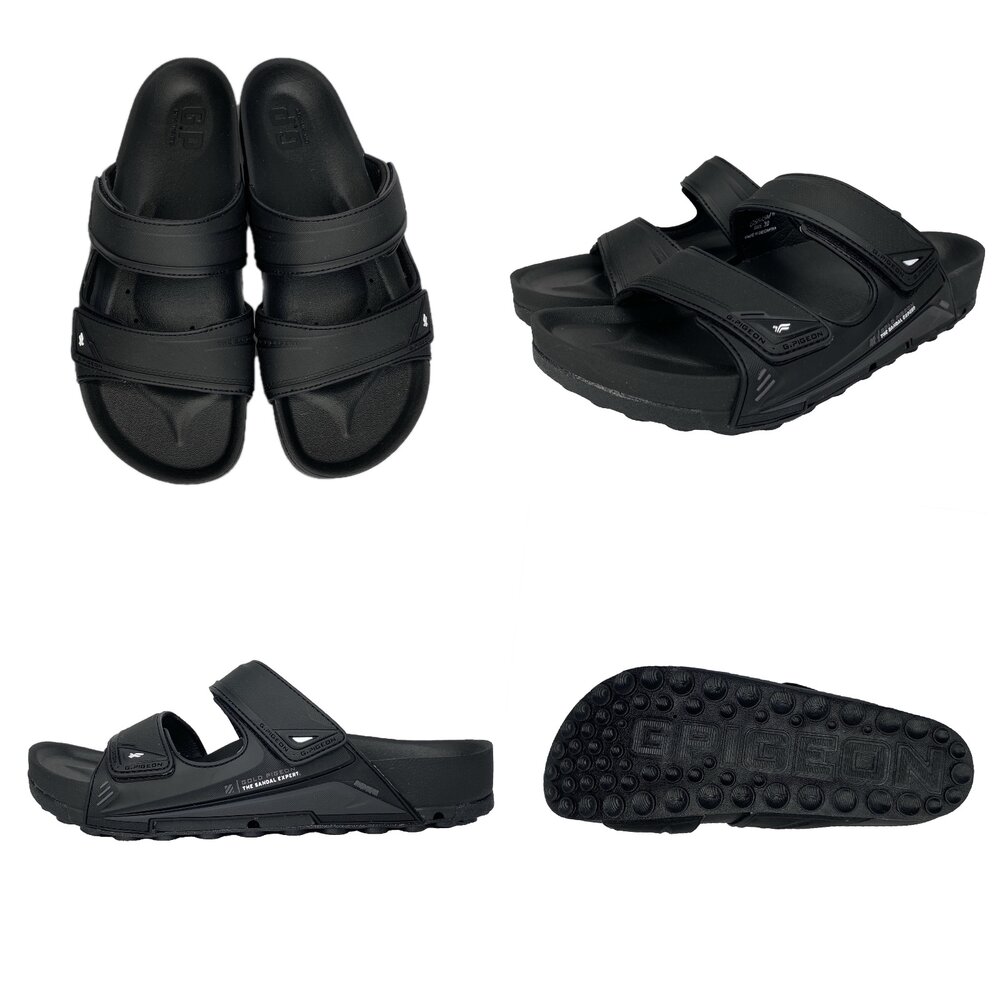 GP 男生女生拖鞋 防水防滑 運動休閒拖鞋 足弓 黑色藍色 G5645M G3745M 拖鞋-圖片-2