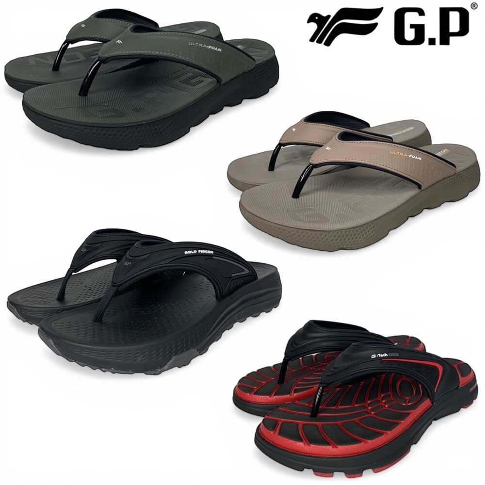 1957054610-GP 男用 人字拖 運動 休閒拖鞋 女用 36-44號 可碰水玩水防滑 G5666 G6157