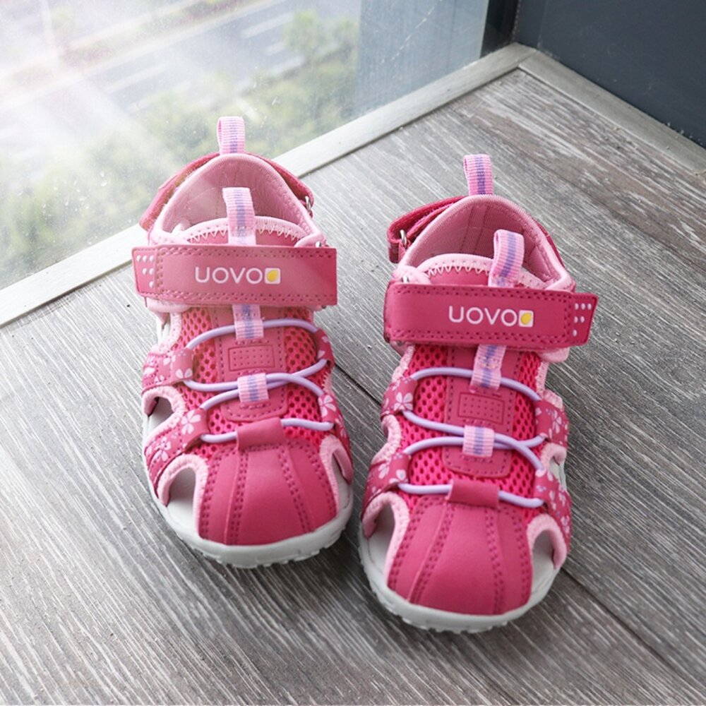 兒童護趾涼鞋 15-23公分 玩水運動 溯溪鞋 男童女童 包頭 前包 UOVO-圖片-5