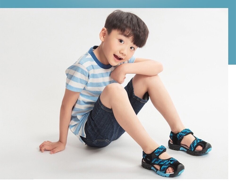 兒童護趾涼鞋 15-23公分 玩水運動 溯溪鞋 男童女童 包頭 前包 UOVO-圖片-9