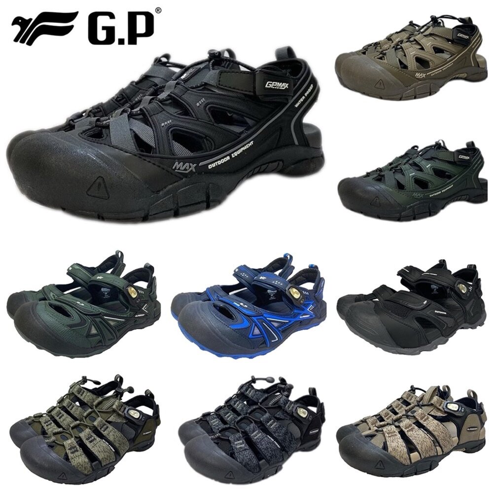 2041965594-九折 GP 越野護趾涼鞋 戶外運動休閒溯溪浮潛 男鞋 39-44號 G2393M G3842M 9595