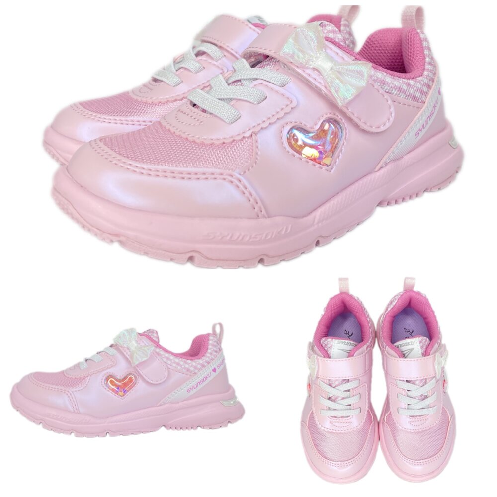 瞬足 女童運動鞋 防水 機能鞋 3E 大童 球鞋 矯正鞋 18-25號-圖片-1