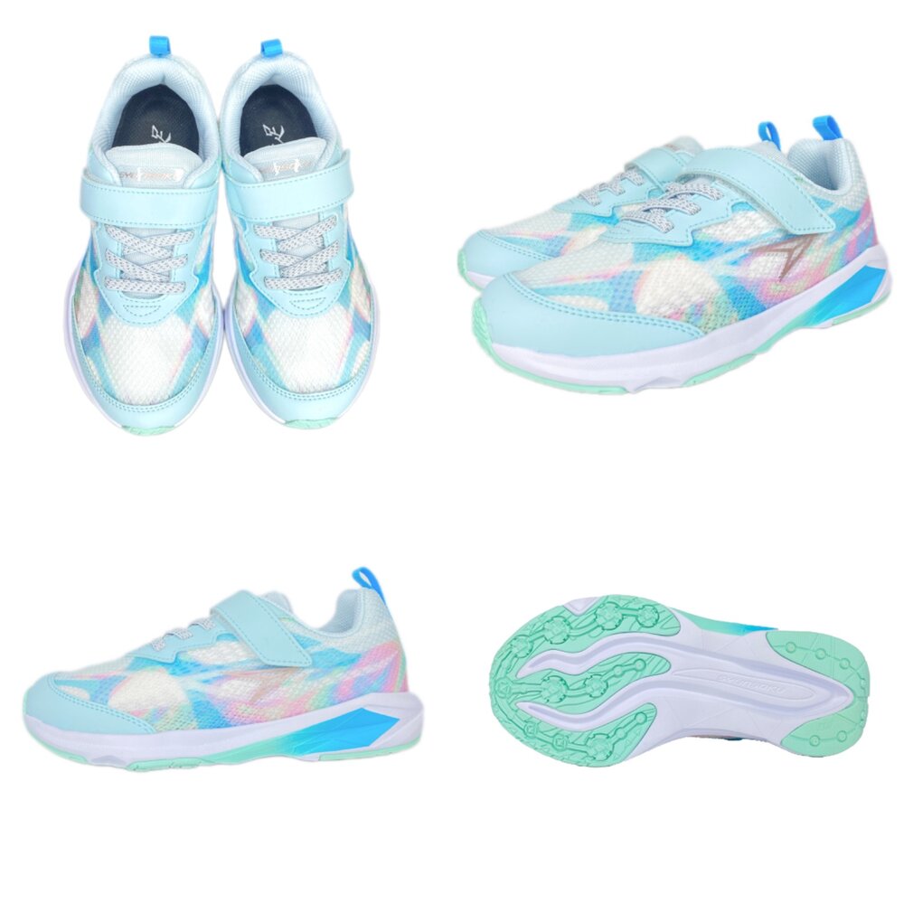 瞬足 女童運動鞋 防水 機能鞋 3E 大童 球鞋 矯正鞋 18-25號-圖片-3