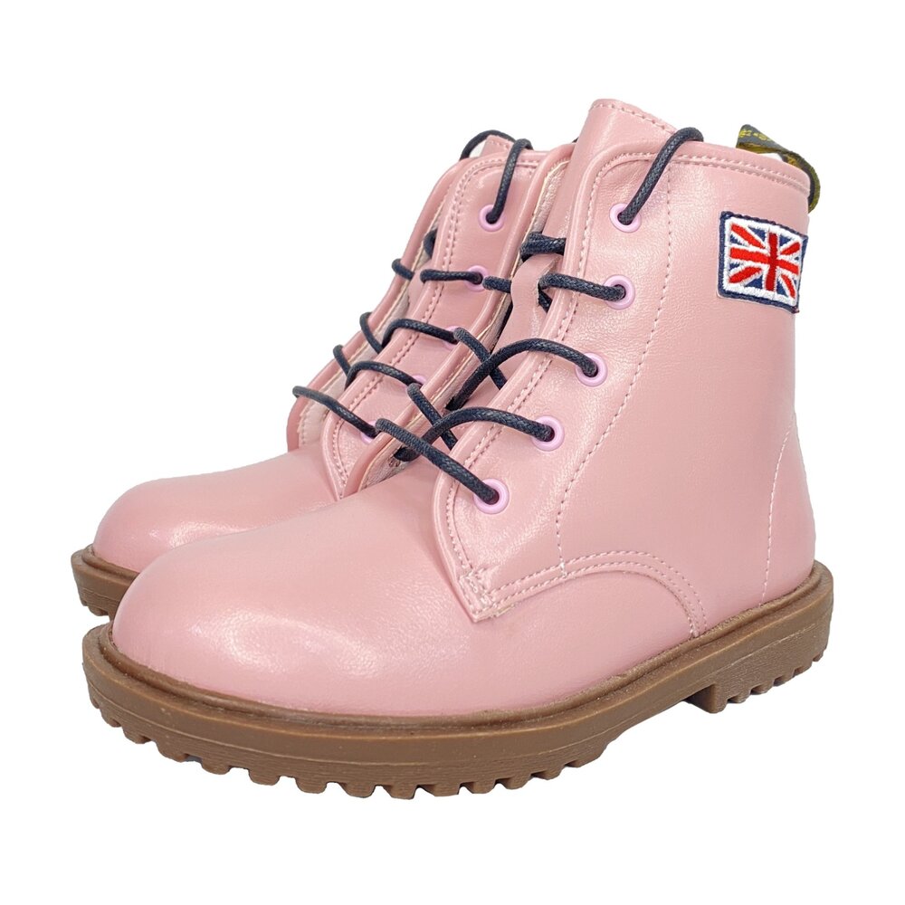 男童女童黑色靴子 短靴 台灣製造 馬丁靴 童靴 兒童 拉鍊-圖片-5