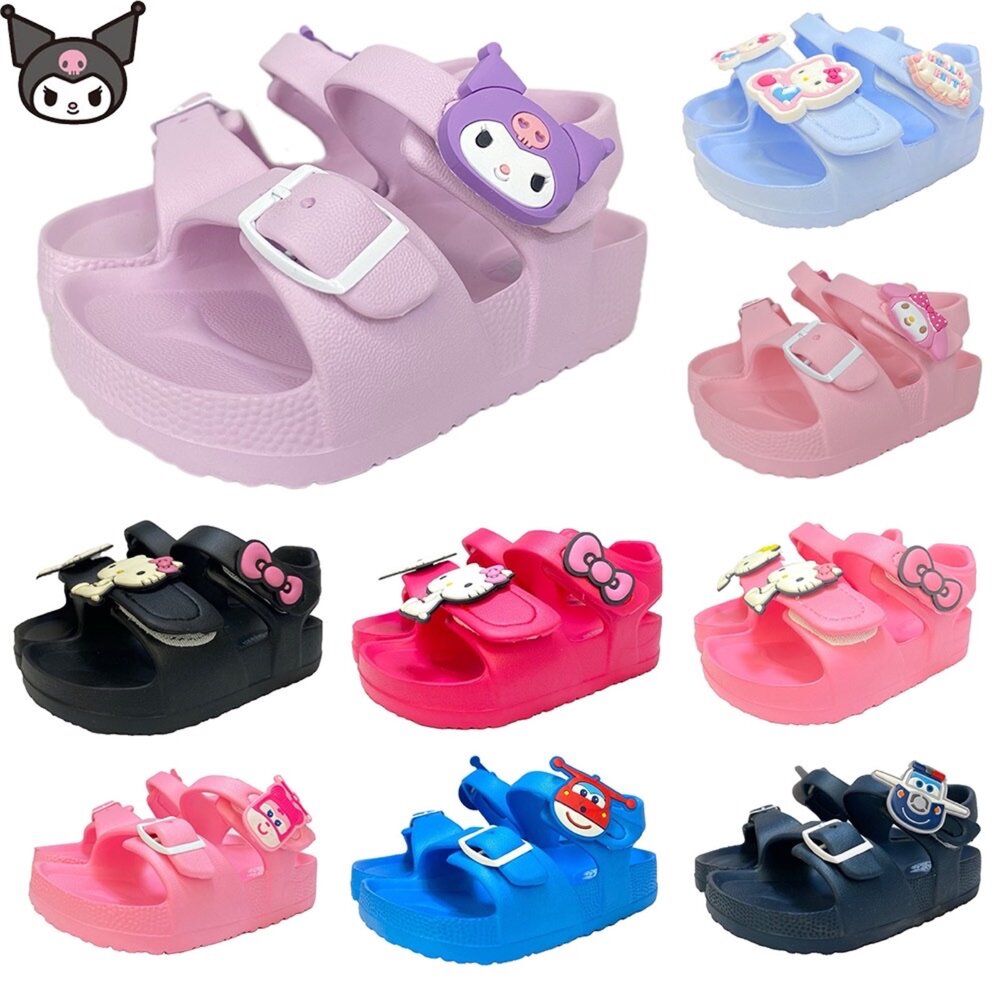20579642639-酷洛米 兒童涼鞋 超級飛俠 美樂蒂 男童女童 玩水休閒運動輕量 凱蒂貓 冰雪奇緣 美樂蒂 維尼 米奇 米妮 台灣製嬰兒涼