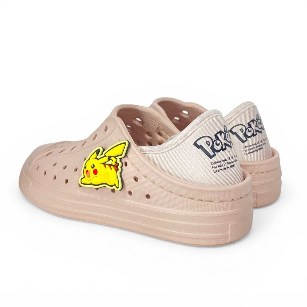 寶可夢 超可愛洞洞鞋 兒童拖鞋 親子鞋 防水 可踩後跟 台灣製 胖丁 皮卡丘 伊布-圖片-5