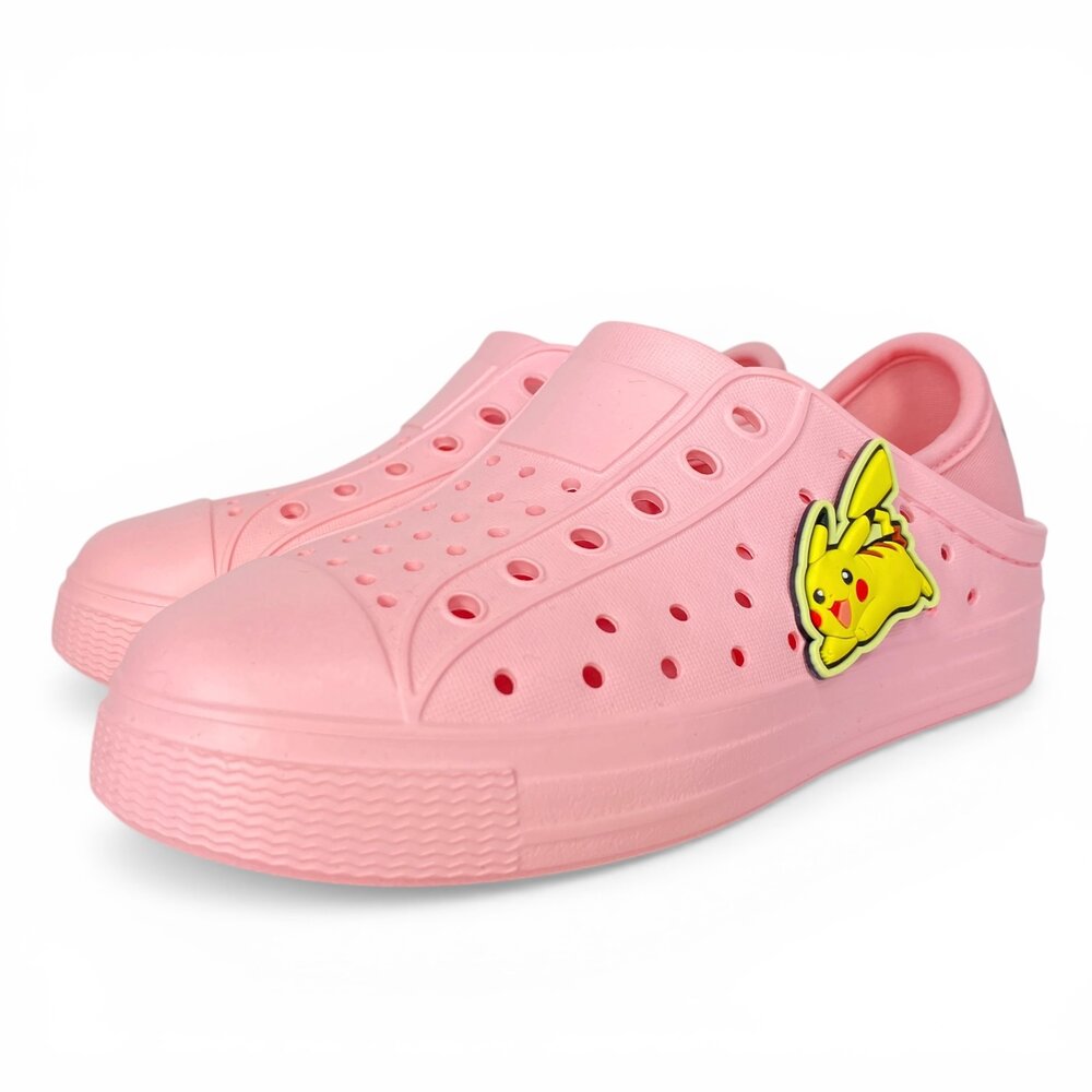 寶可夢 超可愛洞洞鞋 兒童拖鞋 親子鞋 防水 可踩後跟 台灣製 胖丁 皮卡丘 伊布-圖片-7