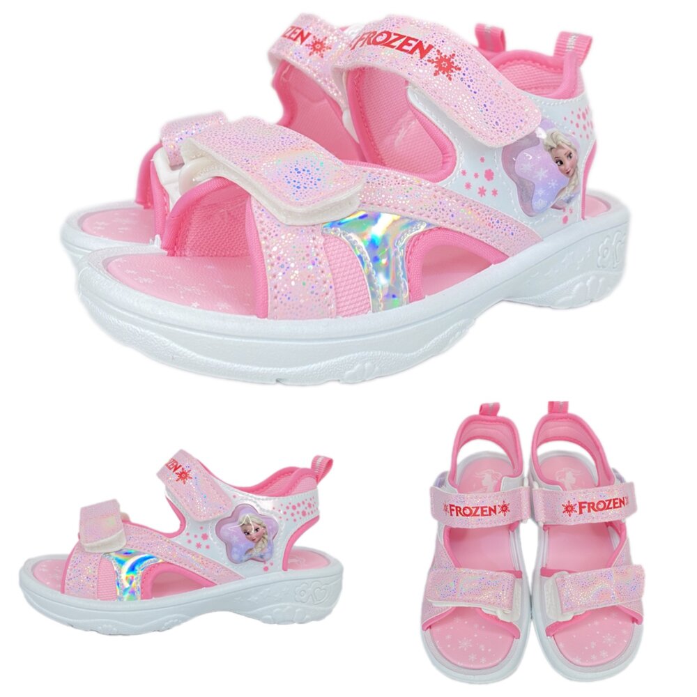 冰雪奇緣 電燈涼鞋 台灣製 女童涼鞋 蘇菲亞公主 童鞋 艾莎 安娜 新款-圖片-1