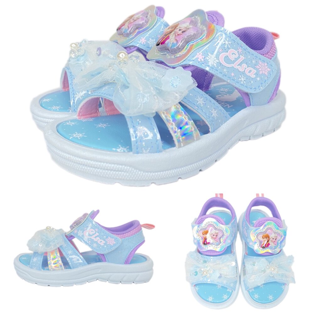 冰雪奇緣 電燈涼鞋 台灣製 女童涼鞋 蘇菲亞公主 童鞋 艾莎 安娜 新款-圖片-2