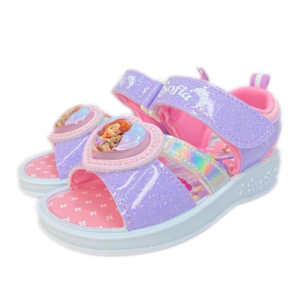 冰雪奇緣 電燈涼鞋 台灣製 女童涼鞋 蘇菲亞公主 童鞋 艾莎 安娜 新款-圖片-4