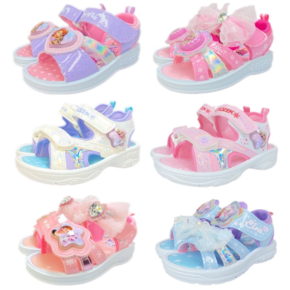 冰雪奇緣電燈涼鞋台灣製女童涼鞋蘇菲亞公主童鞋艾莎安娜新款
