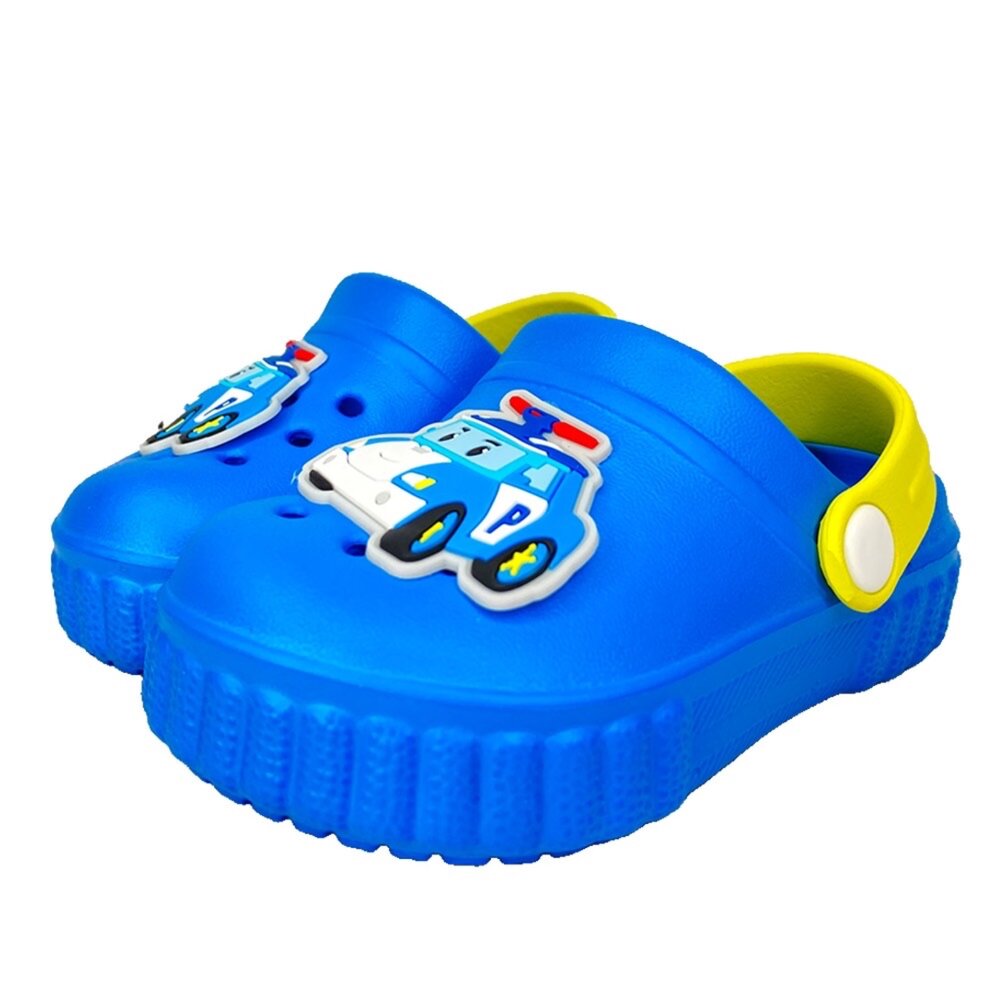 波力 電燈布希鞋 洞洞鞋 拖鞋 台灣製 羅伊 安寶 男童 女童 荷蘭拖 護趾涼鞋-圖片-1