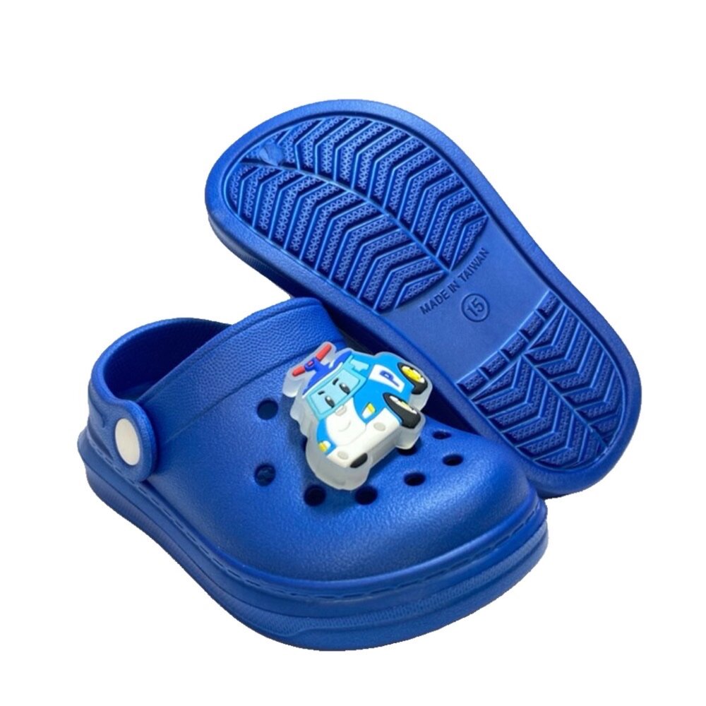 波力 電燈布希鞋 洞洞鞋 拖鞋 台灣製 羅伊 安寶 男童 女童 荷蘭拖 護趾涼鞋-圖片-7