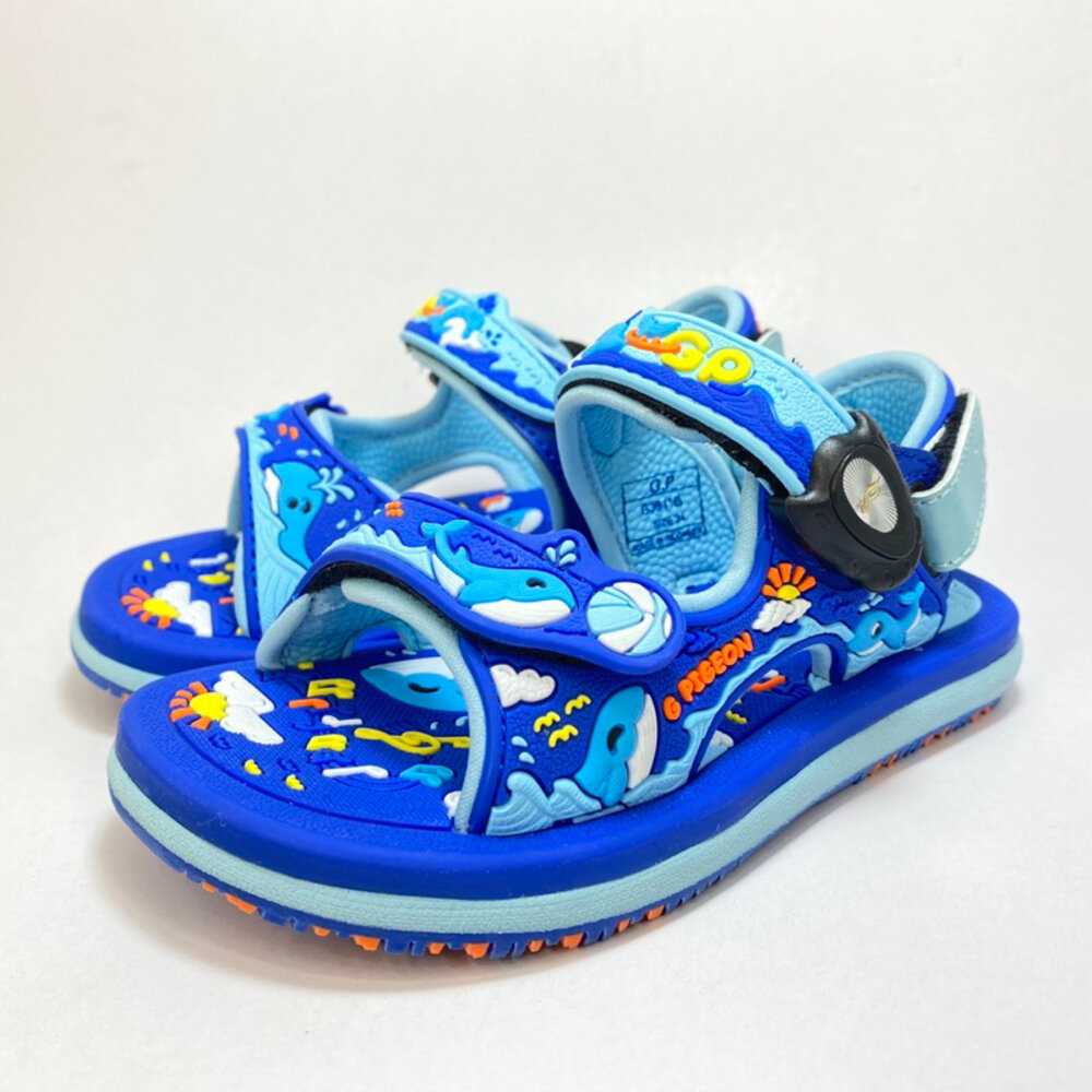 GP 男童女童運動涼鞋 🔥現打九折🔥 新款鯨魚 24-30號 小童 玩水 涼拖鞋 G3811B-圖片-1