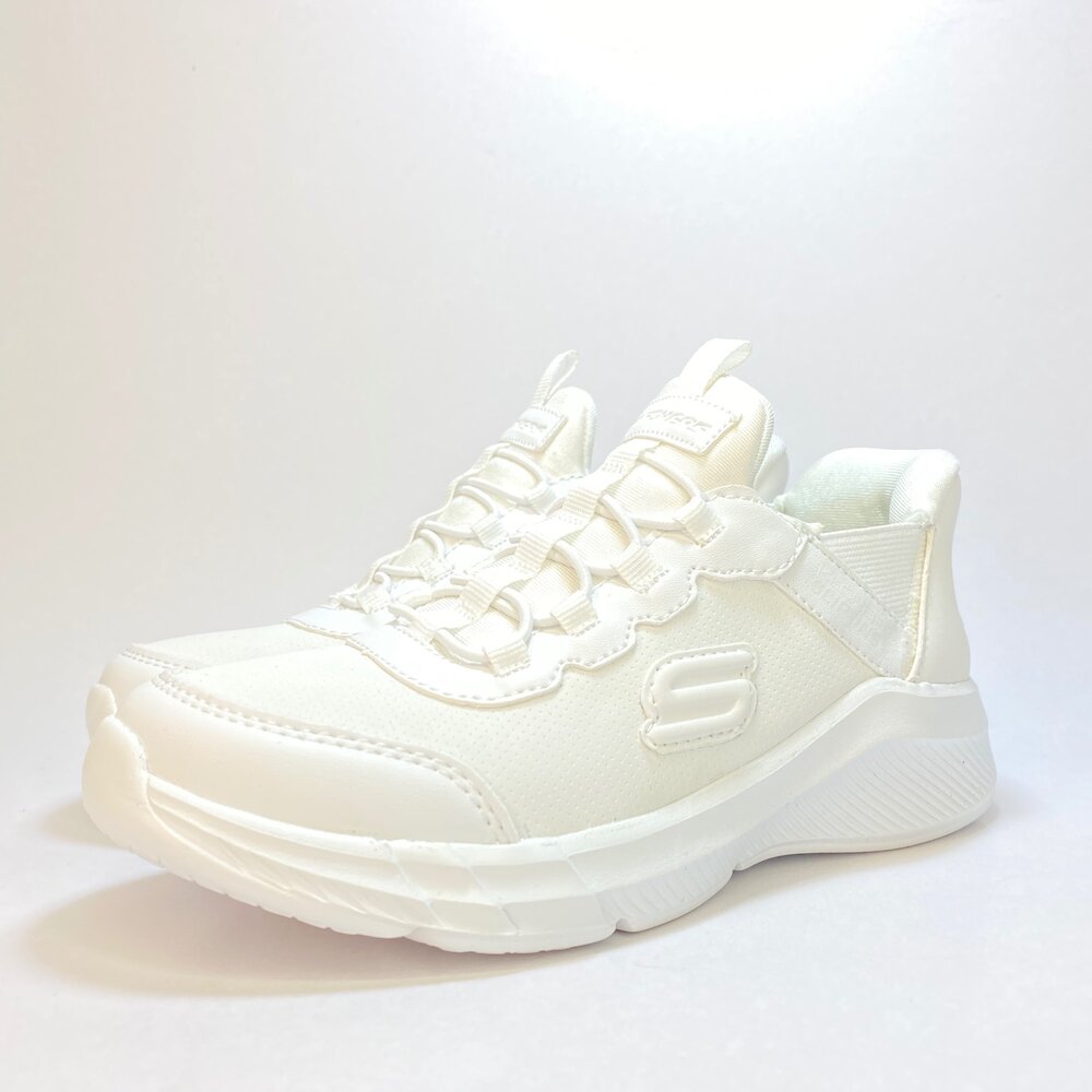 Skechers 全白全黑學生鞋 運動鞋 童鞋 可機洗 防潑水 白色 黑色 男童 女童-圖片-1