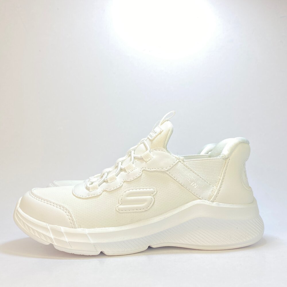 Skechers 全白全黑學生鞋 運動鞋 童鞋 可機洗 防潑水 白色 黑色 男童 女童-圖片-3