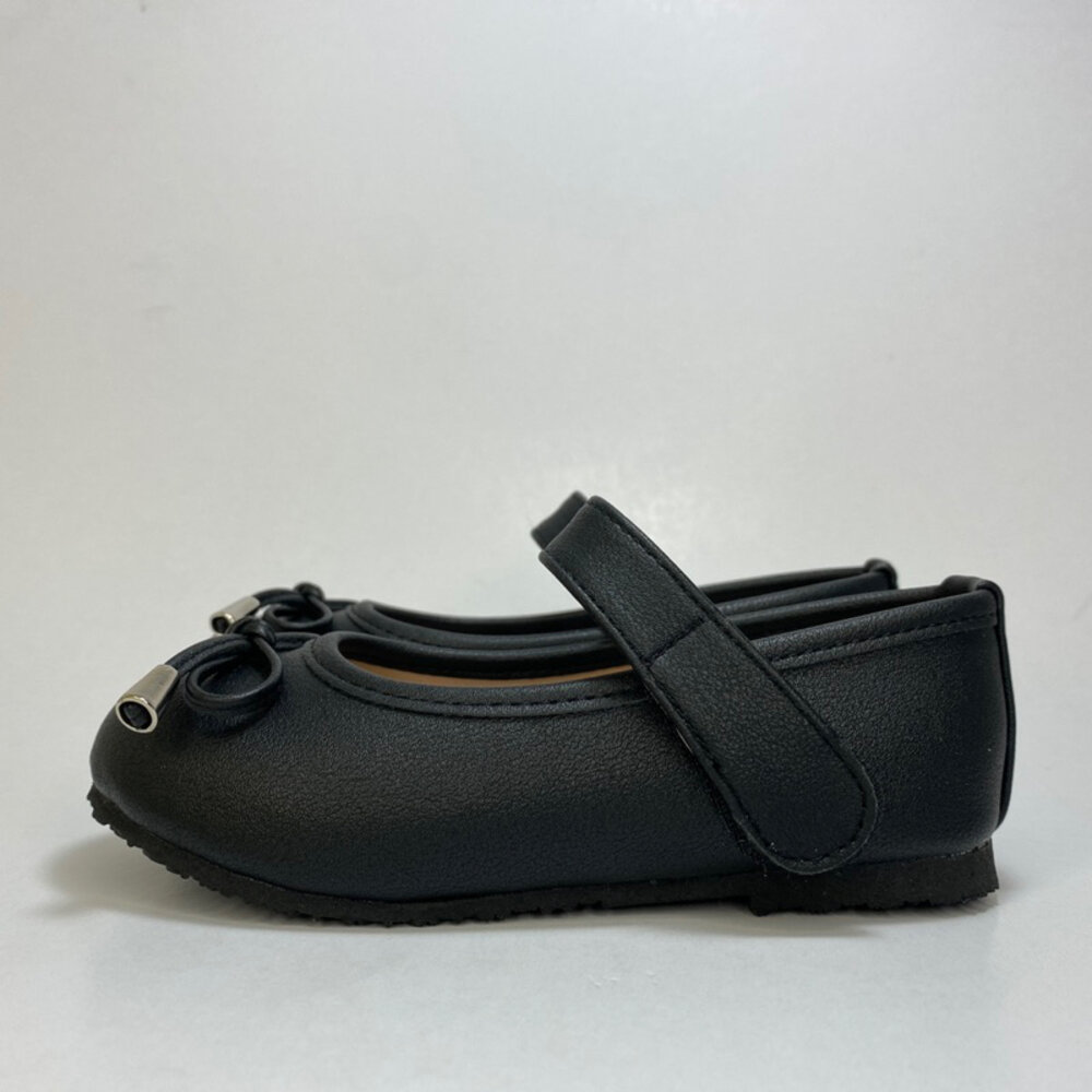 女童黑皮鞋 白皮鞋 蝴蝶結 娃娃鞋 米菲兔 學生鞋 公主鞋 平底鞋 黑色 白色 米飛兔 台灣製-圖片-3