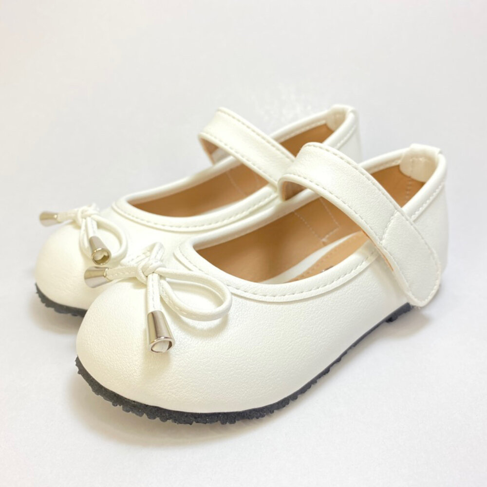 女童黑皮鞋 白皮鞋 蝴蝶結 娃娃鞋 米菲兔 學生鞋 公主鞋 平底鞋 黑色 白色 米飛兔 台灣製-圖片-5