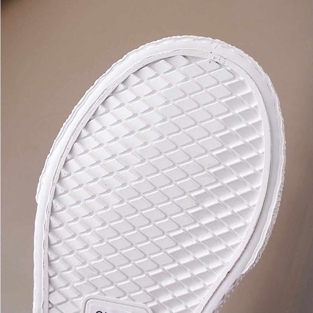 兒童皮面休閒鞋 全白 運動鞋 防水 16-22號 男童 女童 白色 魔鬼氈-圖片-4