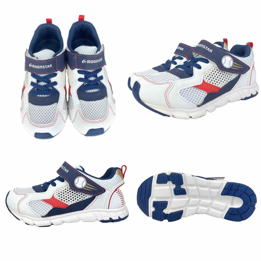 Moonstar 護趾涼鞋 運動涼鞋 滑步車鞋 男童女童 15-21號 單網透氣-圖片-1
