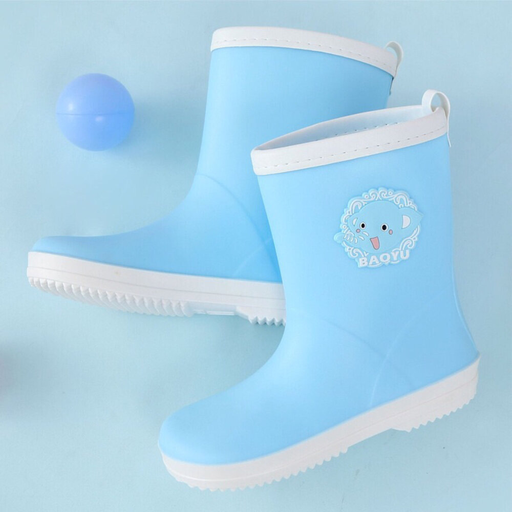 大童雨鞋 20-24號 🔥台灣現貨🔥 長筒雨靴 男童女童兒童 粉色 藍色-圖片-1