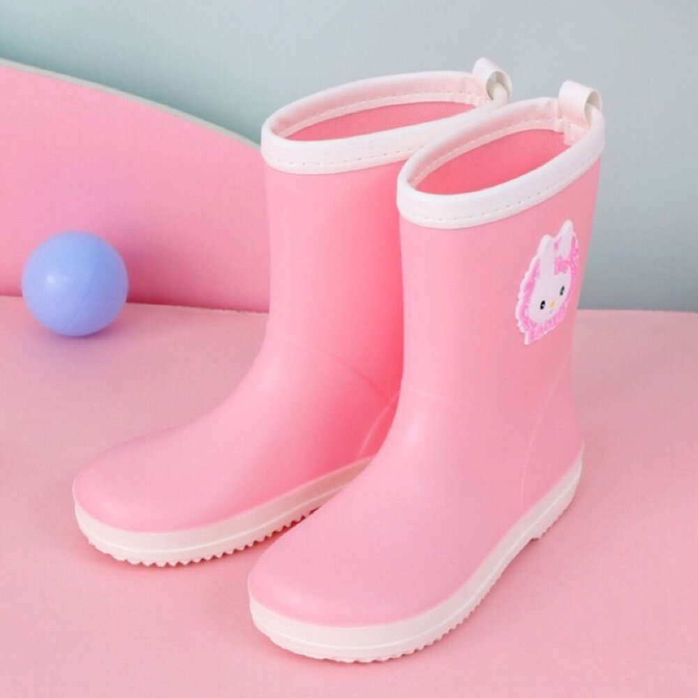 大童雨鞋 20-24號 🔥台灣現貨🔥 長筒雨靴 男童女童兒童 粉色 藍色-圖片-4