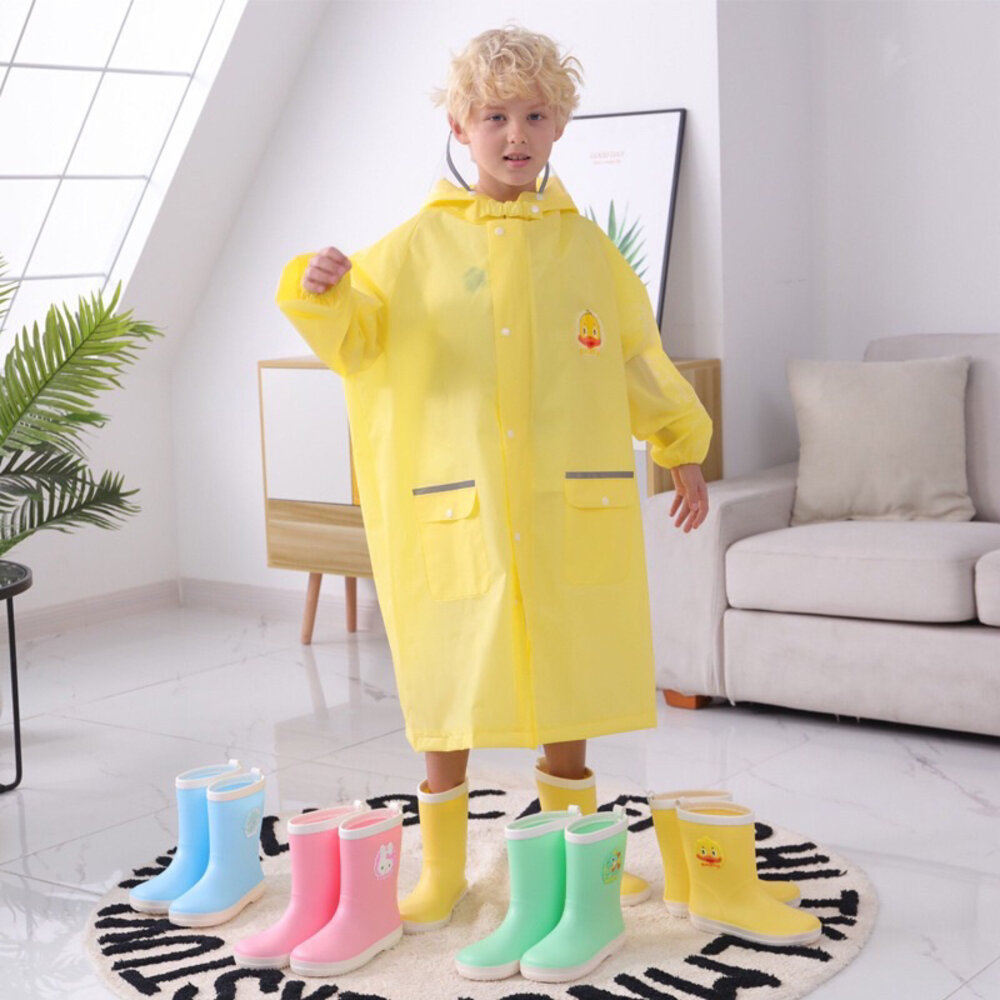 大童雨鞋 20-24號 🔥台灣現貨🔥 長筒雨靴 男童女童兒童 粉色 藍色-圖片-6