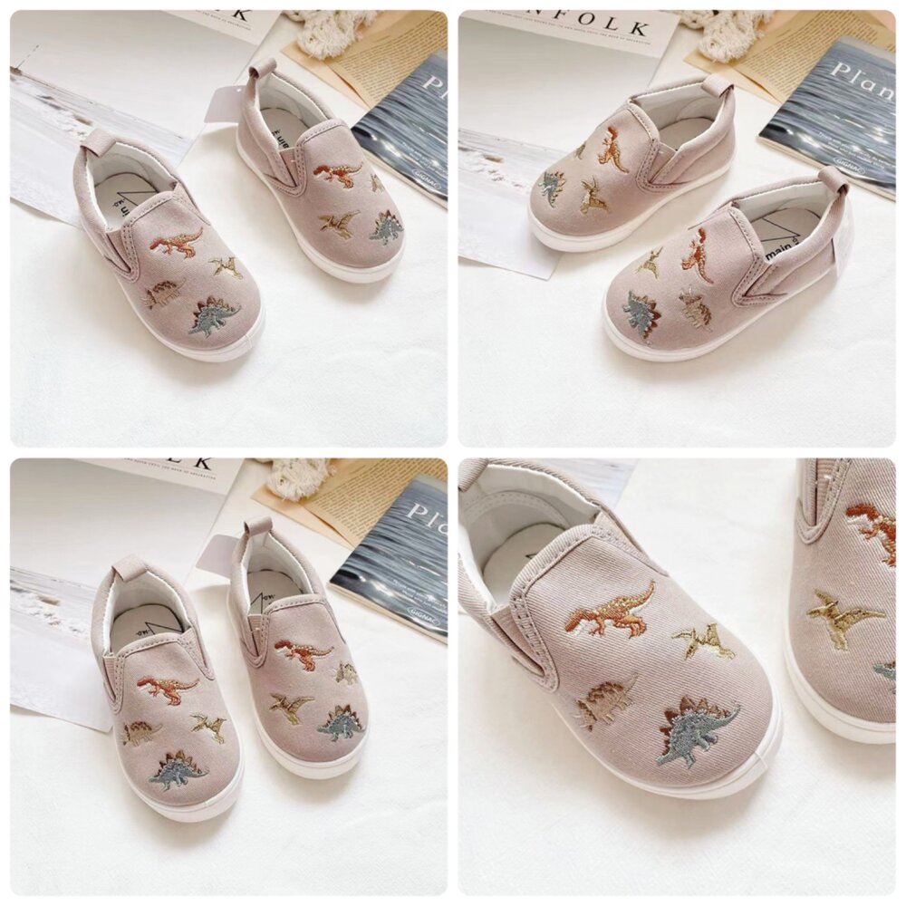兒童室內鞋 幼兒園 帆布透氣 🔥現貨秒出🔥 男童女童 15-23號 大童 日單 出口日本 刺繡 幼稚園-圖片-1