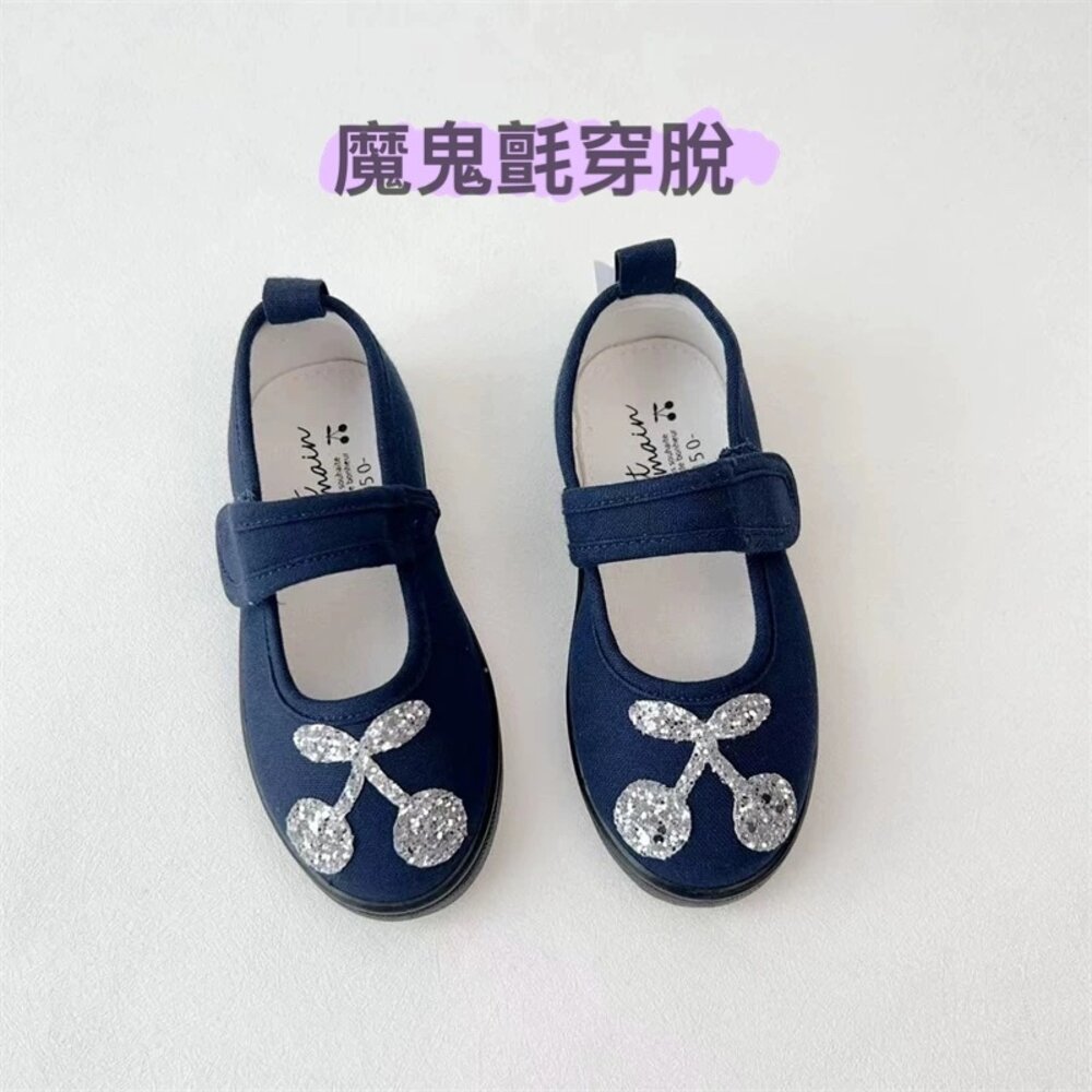 兒童室內鞋 幼兒園 帆布透氣 🔥現貨秒出🔥 男童女童 15-23號 大童 日單 出口日本 刺繡 幼稚園-圖片-11