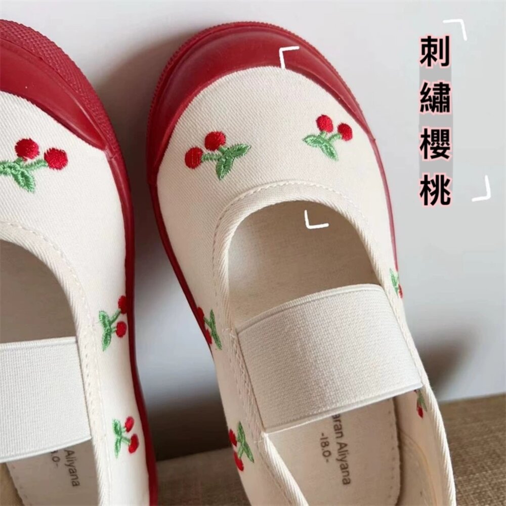 兒童室內鞋 幼兒園 帆布透氣 🔥現貨秒出🔥 男童女童 15-23號 大童 日單 出口日本 刺繡 幼稚園-圖片-5