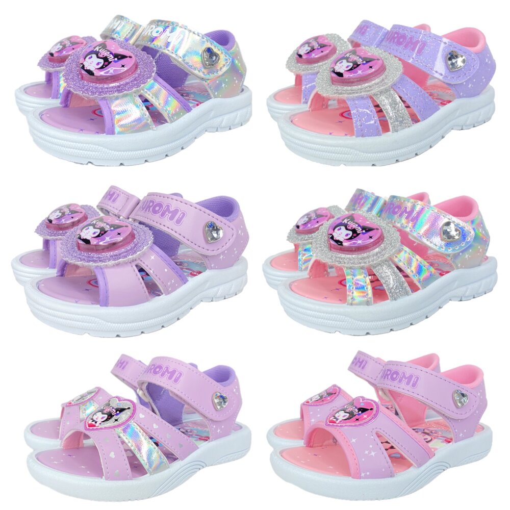 240324162829-酷洛米 女童涼鞋 電燈涼鞋 童鞋 新款 台灣製 三麗鷗 14-23號