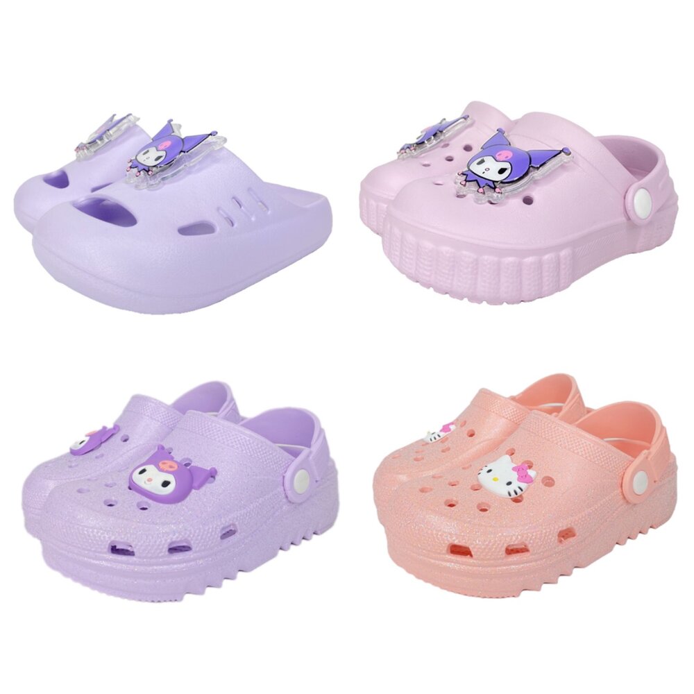 24040107394299-酷洛米 護趾女童拖鞋 洞洞鞋 凱蒂貓 三麗鷗 正品授權 兒童玩水拖鞋