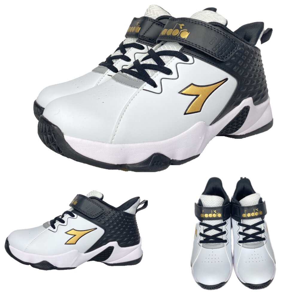 Diadora 男童籃球鞋 高筒運動鞋 童鞋 防水 23-25號 皮面-圖片-3