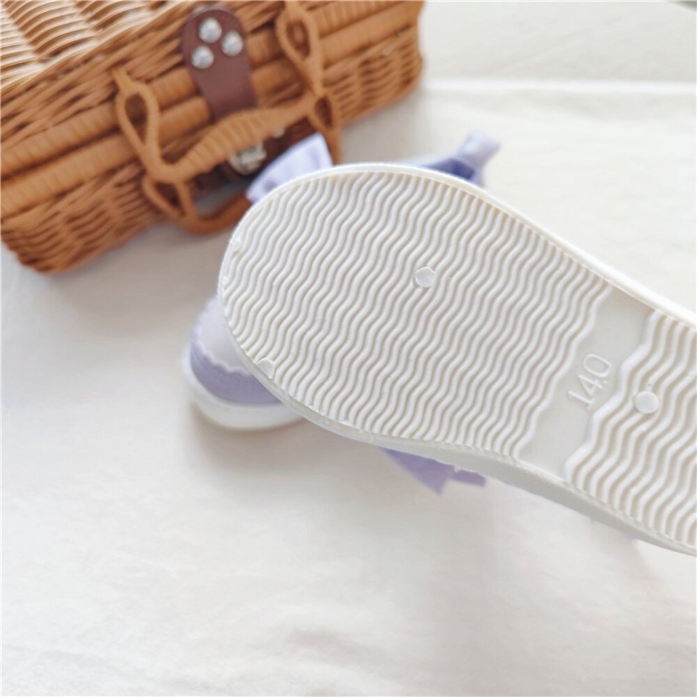 女童休閒鞋 蝴蝶結 運動鞋 14-19號 布鞋 兒童-圖片-4