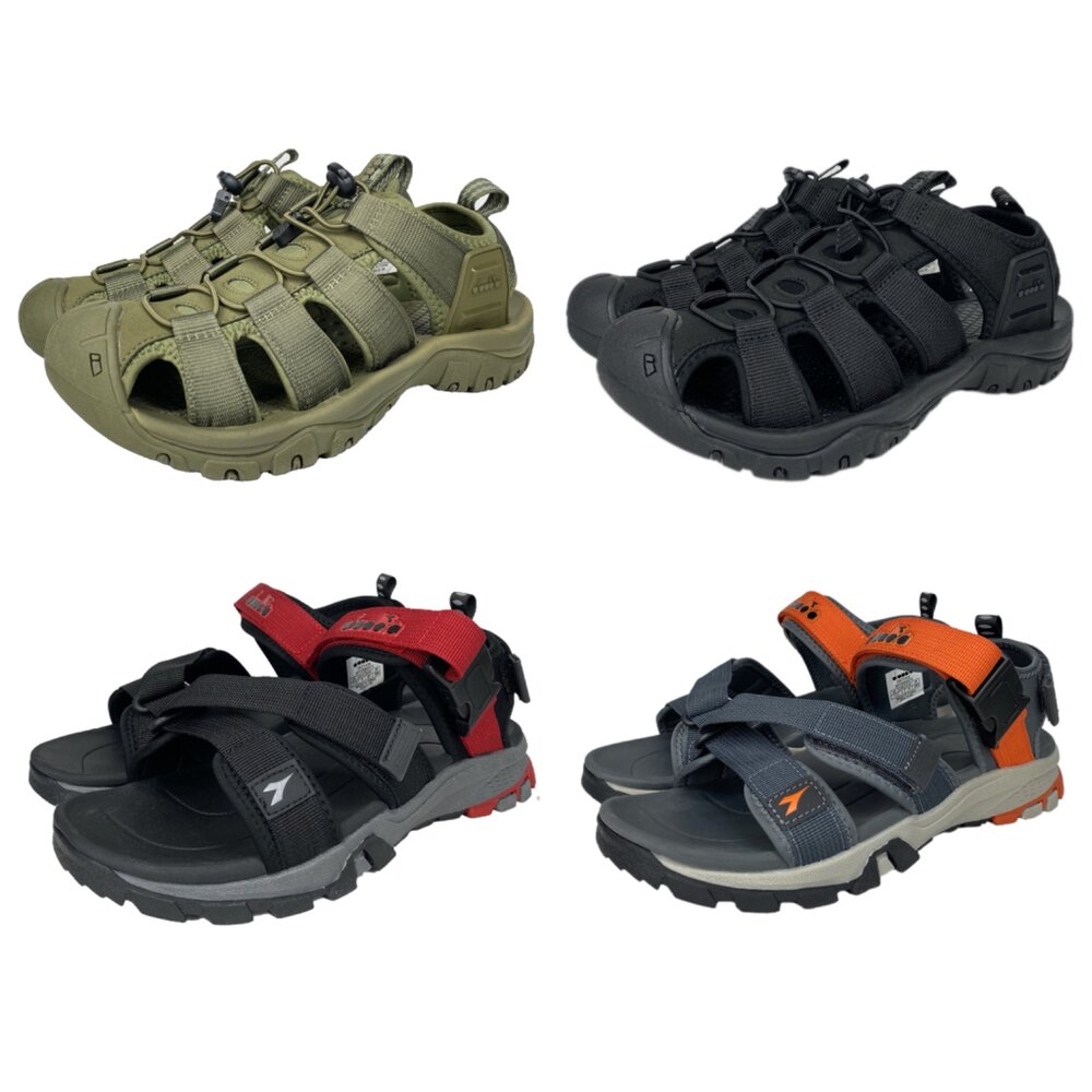 Diadora男人涼鞋護趾涼鞋水陸兩用運動休閒玩水溯溪磁扣男用25.5-29號