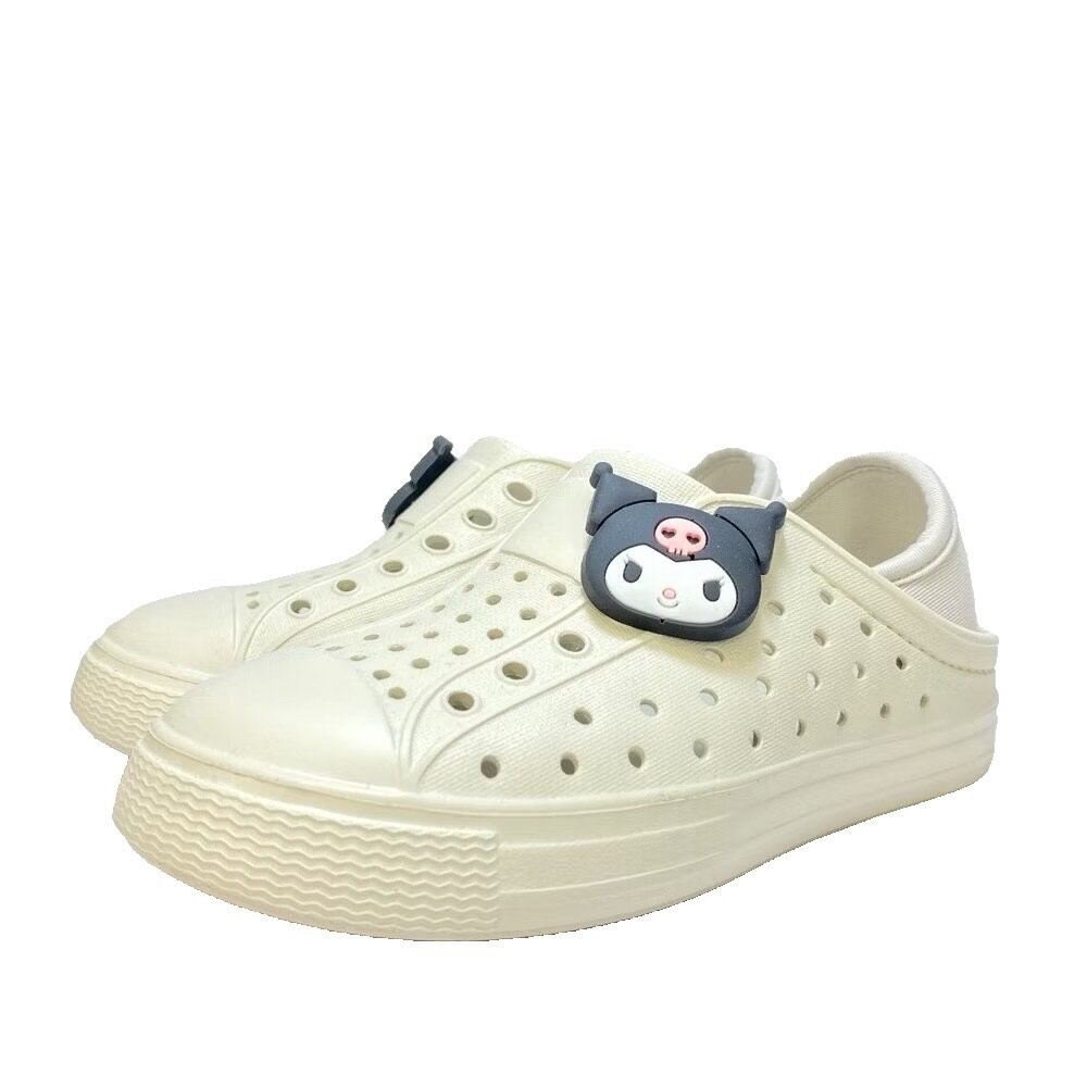 酷洛米 洞洞鞋 後跟可踩 護趾 女童拖鞋 美樂蒂 大耳狗 16-21號 童鞋 玩水 雨鞋-圖片-1