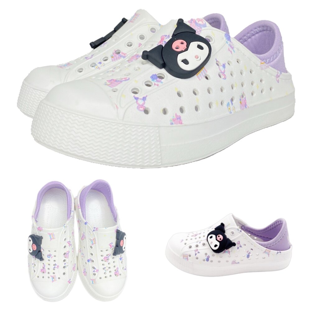 酷洛米 洞洞鞋 後跟可踩 護趾 女童拖鞋 美樂蒂 大耳狗 16-21號 童鞋 玩水 雨鞋-圖片-2