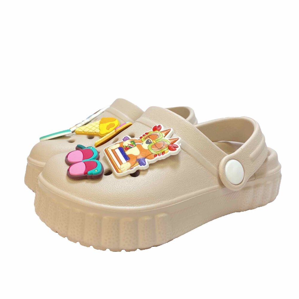 妙妙犬布麗 拖鞋 園丁鞋 兒童洞洞鞋 女童男童 台灣製 15-19號-圖片-3