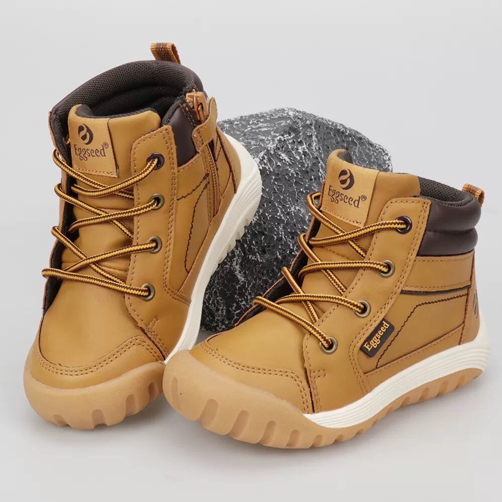 UOVO 男童女童 防水防滑靴子 童靴 登山靴 兒童 機能 皮靴 短靴-圖片-6